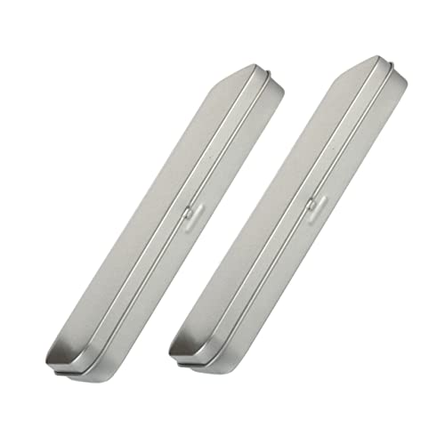 Sewroro 2stücke Bleistiftbox Aus Weißblech Tragbar Stifte-Organizer Für Haushalt Robust Und Langlebig Mit Deckel Zum Schutz Von Stiften Und Utensilien von Sewroro