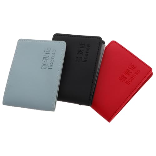 Sewroro 3stücke Kfz-zulassungs Und Versicherungshalter Aus Kunstleder Dokumenten-Organizer Mit Integriertem Design Für Fahrzeugschein Und Zulassung Witterungsbeständige Dokumentenhülle Für von Sewroro