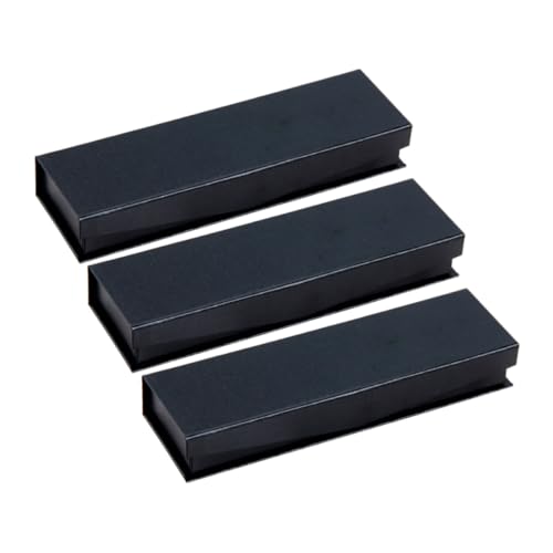 Sewroro 3 Stück Schwarze Teilig Stiftebox mit Deckel Langlebiger Stifthalter und Besteck Organizer Praktische Aufbewahrung für Stifte und Schreibwaren für Zuhause und Unterwegs von Sewroro
