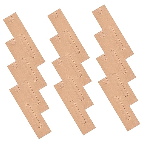 Sewroro 30 Stück Teiliges Papier Stifthüllen Kraftpapier Praktische Stiftetuis mit Fenster Stabile Federmäppchen für Füller und Kugelschreiber Umweltfreundliche Schreibgeräte Aufbewahrung von Sewroro