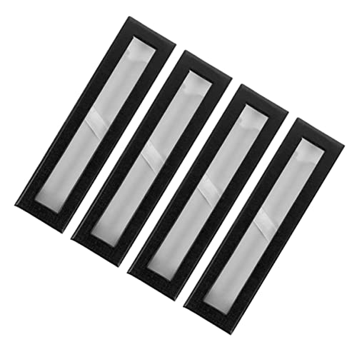 Sewroro 4stücke Papier Stift Aufbewahrungsbox Mit Sichtfenster Stift Organizer Für Kugelschreiber Und Schreibwaren Für Schule Und Büro Leicht Und Platzsparend von Sewroro