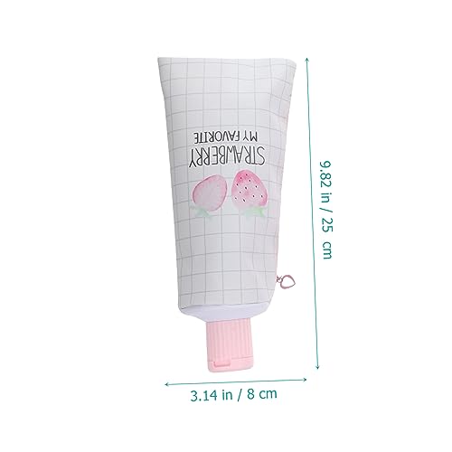 Sewroro 4 Stück Pu Federmäppchen in Zahnpasta Form Ästhetisches Federmäppchen Für Damen Großes Fassungsvermögen Tragbar Süßes Design Für Schule Und Büro von Sewroro