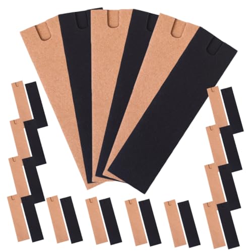Sewroro 40 Stück Teiliges Papier Stifteetuis aus Robustem Kraftpapier Leichter Faltbarer Pen Sleeve Organizer Vielseitiger Stiftehalter für Kugelschreiber Füller für Büro und Schule von Sewroro