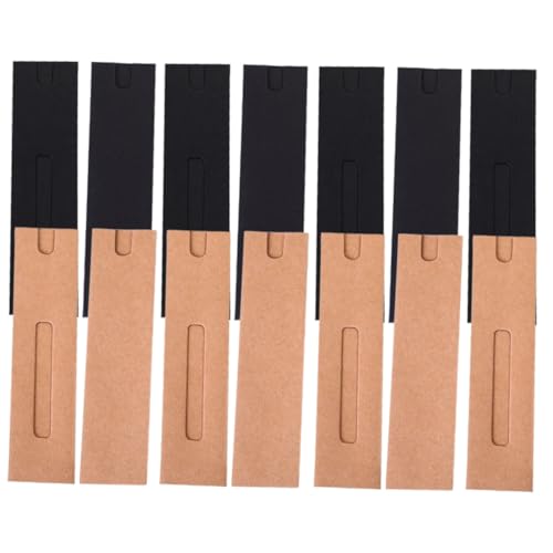 Sewroro 40 Stück Teiliges Papier Stifthüllen Dicke Einzelschlauch Stiftetuis Pen Storage Bag für Freunde und Familie Schwarz und Kraftpapier Varianten von Sewroro