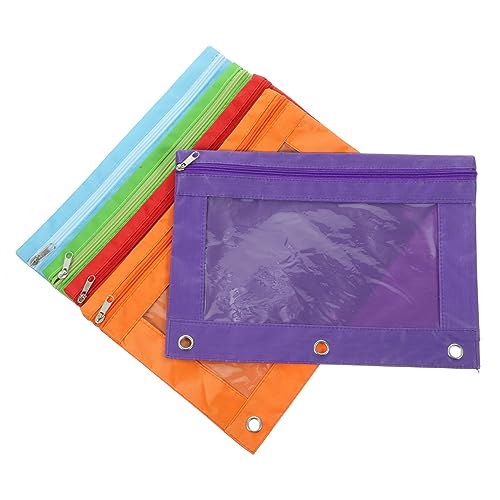 Sewroro 5stücke Dokumenten-Tasche Für Ordner Federmäppchen Mit Reißverschluss Stiftetasche Aus Oxford Bürogebrauch von Sewroro