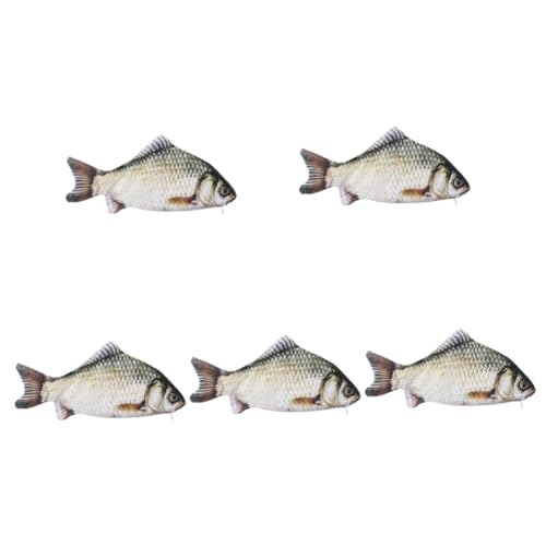 Sewroro 5stücke Multi-Funktion Fisch Federmäppchen Große Kapazität Tragbare Schreibwaren Tasche Kreative Fisch Form Stiftemappe Für Schule Reisen Und Kosmetik Einzigartiges Design von Sewroro