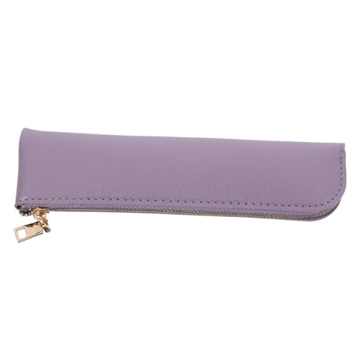 Sewroro Federmäppchen Mit Reißverschluss Aus Pu-Leder Geräumiges Innere Für Schreibwaren Tragbar Und Multifunktional Für Erwachsene von Sewroro