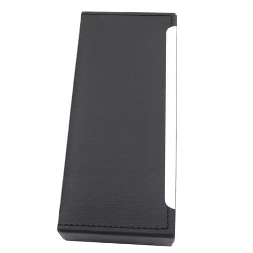 Sewroro Elegante Schwarze Lederschreibstift Box mit Klappdeckel Robustes und Leichtes Etui für Kugelschreiber als Geschenkbox für Erwachsene und Stilvolle Stiftesammlung von Sewroro
