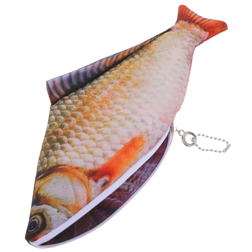 Sewroro Fish Shaped Pencil Case Mit Reißverschluss Realistische Fisch Federtasche Für Schule Makeup Und Lustige Und Kreative Kosmetiktasche Für Teens Und Junge Mädchen von Sewroro