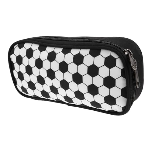 Sewroro Fußball Federmäppchen Jungen Große Kapazität Zipper Mäppchen Polyester Robustes Geräumiges Schulmäppchen mit Single-Layer Design für Schnellen Zugriff und Vielseitige Aufbewahrung von Sewroro