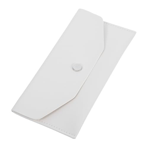 Sewroro Geldbörse mit Geldumschlag Brieftasche Strass-Haarspange für Frauen Einkaufstasche multifunktionale geldbörse Geldorganisator für Bargeld Bargeldumschläge für die Budgetierung Weiß von Sewroro