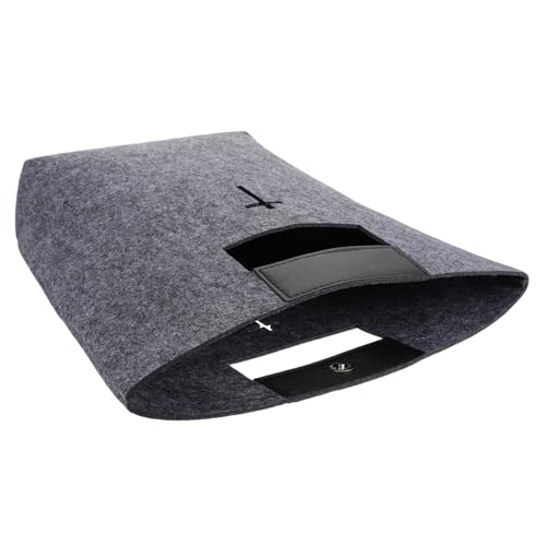 Sewroro Großes Filz Bibel Etui mit PU Griff Handliche Bibeltasche und Einkaufstasche Robustes Kirchen Studium Fach für Religiöse Bücher Aufbewahrungs und Tragetaschen von Sewroro