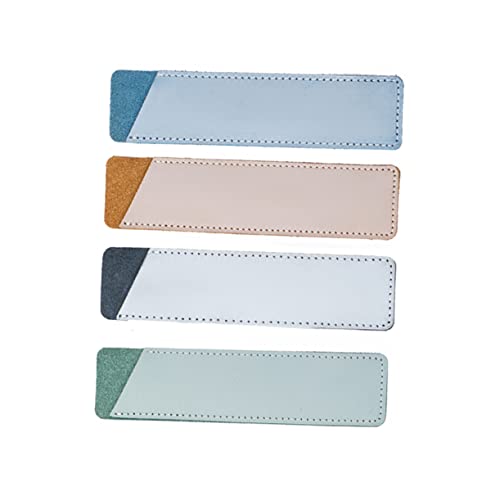 Sewroro Handgefertigte Vintage Leder Stiftetui Pen Protective Bag Nebelwachs Blau Elegante Federmappe für Schule Büro Robuste Schreibwaren Aufbewahrung Praktische Pens Pouch für Schüler von Sewroro