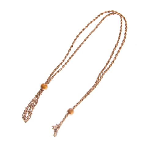 Sewroro Handgewebte Verstellbare Halskette aus Langlebigem Material mit Dekorativem Anhänger Individuell Gestaltbar mit Naturstein oder Einsätzen Leicht und Komfortabel für Damen und von Sewroro