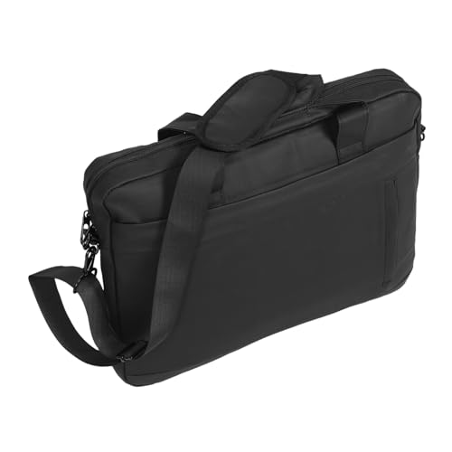 Sewroro Laptop Schultertasche mit Gepolstertem Innenfutter Stoßfest Business Notebook Schutzhülle Große Kapazität für Büro und Reisen Schwarzer Computer Briefcase von Sewroro