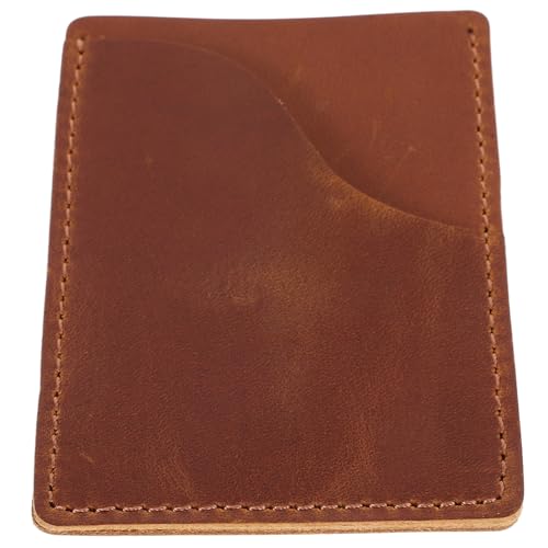 Sewroro Multifunktionales Kartenetui aus Braunem PU Schlanke Visitenkarten und Kreditkartenhülle mit Mehreren Fächern Leichtes Portemonnaie für Reisepass und Business Praktischer von Sewroro