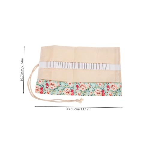 Sewroro Stifterolle Federmäppchen aus Robustem Canvas Fächer Platzsparend Flexibel Reißfest Handgefertigt für Stifte und Pinsel Tragbarer Stift Organizer für Schule und Büro von Sewroro