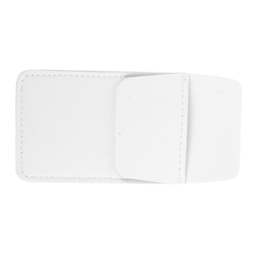 Sewroro Stiftetui Zur Aufbewahrung Im Taschenformat Leuchtende Aufkleber Federmäppchen Leerer Handgeschöpftes Kartenpapier Mini-Aufkleber Wasserfeste Aufkleber Weiß Pu von Sewroro