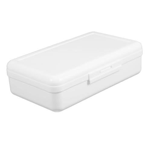 Sewroro Transparente Kunststoff Federmappe mit Großer Kapazität Praktischer Stiftebox für Schule Büro Robuster Stiftehalter zur Ordentlichen Aufbewahrung von Bleistiften Pinseln und von Sewroro