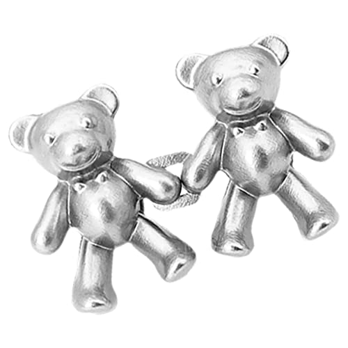 Sewroro Verstellbarer Taillenschnallen Clip Hochwertiger Dekorativer Bär Knopf als Hosenbundstraffer für Jeans Hosen und Kleider Langlebig Modisch Einfach Anzubringen Geeignet für Damen von Sewroro