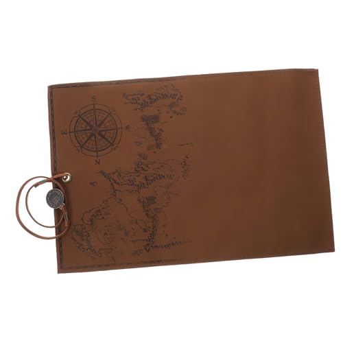 Sewroro Stiftetasche Aus Leder Mit Vintage-Muster Tragbare Rollup-stifttasche Zum Ordnen Von Schreibwaren Platzsparend Und Praktisch Für Reisen Und Alltag von Sewroro