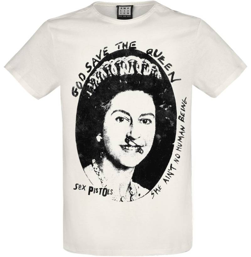 Sex Pistols Amplified Collection - Good Save The Queen T-Shirt altweiß in XL von Sex Pistols
