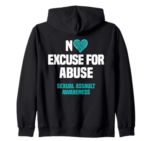 No Excuse For Missuse Sexual Assault Awareness Support Wear Kapuzenjacke No Excuse For Missuse Sexual Assault Awareness Support Wear Kapuzenjacke von Sexual Assault Awareness Month Support Design