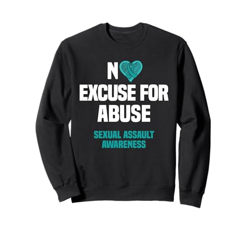 No Excuse For Missuse Sexual Assault Awareness Support Wear Sweatshirt No Excuse For Missuse Sexual Assault Awareness Support Wear Sweatshirt von Sexual Assault Awareness Month Support Design
