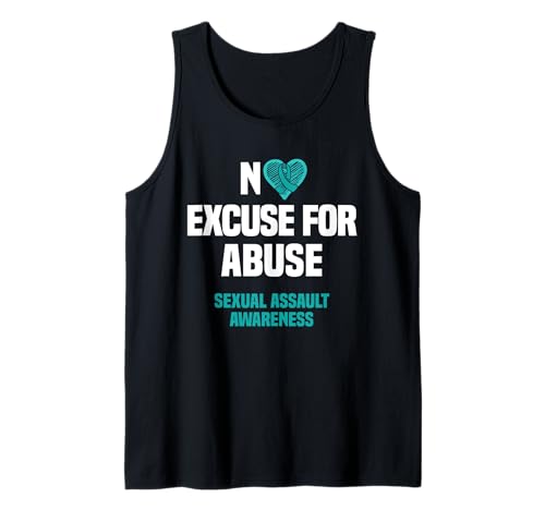 No Excuse For Missuse Sexual Assault Awareness Support Wear Tank Top No Excuse For Missuse Sexual Assault Awareness Support Wear Tank Top von Sexual Assault Awareness Month Support Design