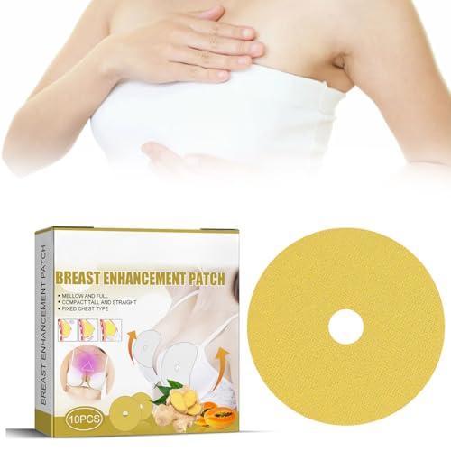 SexxLady 10pcs Brustvergrößerungspflaster, Kollagen Brustvergrößerung Pflaster, Straffende Brust Pflaster, Ginger Bust Enhancement Patch, Anti-Sagging Breast Lifter für Firming Breast von SexxLady