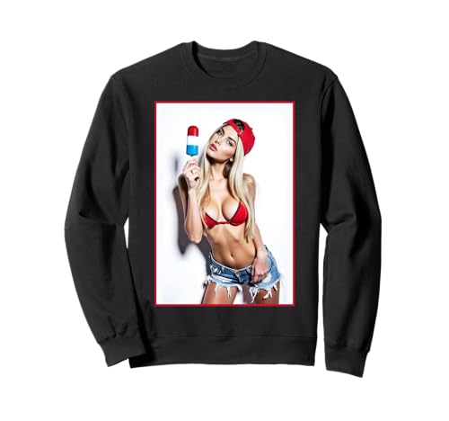 AI Girl T-Shirt für Männer - Sexy AI Woman mit Ice Pop Sweatshirt AI Girl T-Shirt für Männer - Sexy AI Woman mit Ice Pop Sweatshirt von Sexy AI Girl Art T-Shirts for Men by NSPART