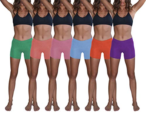 Sexy Basics Damen Boxershorts, Baumwolle, Stretch, leicht, 6 Stück - - XX-Large von Sexy Basics