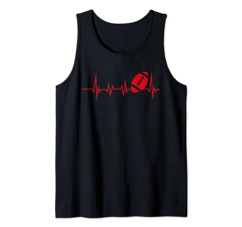 Rugby Heartbeat T-Shirt für Damen und Herren, Rugby En Tank Top von Sexy Rugby Swag
