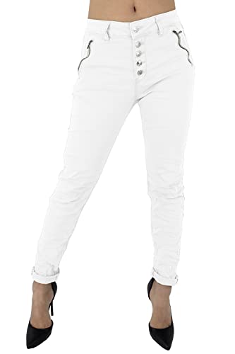 Sexy Woman Damenhose aus elastischer Baumwolle (Code H600), Weiß, XS von Sexy Woman