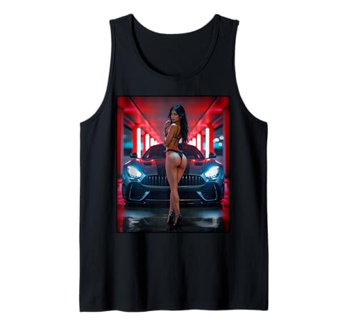 Sexy Frau auf T-Shirt – Sexy Frau im Bikini & exotischem Auto Tank Top Sexy Frau auf T-Shirt – Sexy Frau im Bikini & exotischem Auto Tank Top von Sexy Women on T-Shirts by NSPART