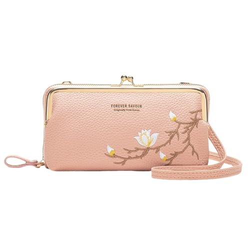 Seymal Damen-Sling-Crossbody-Geldbörse Mit Handyhalter, Handy-Handtaschen Mit Stickerei Und Kartenfächern von Seymal