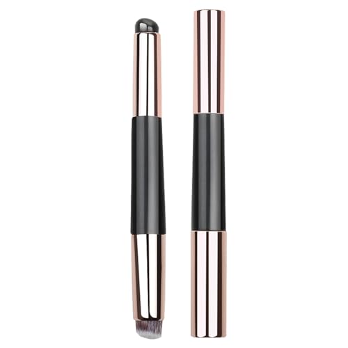 Seyrnicay Silikon-Lippenpinsel, Silikon-Lipgloss-Lidschatten-Applikator, Mehrzweck-Silikon-Lippenölpinsel mit Deckel, Doppelkopf-Make-up-Applikator für Concealer, Lidschatten, Lipgloss von Seyrnicay