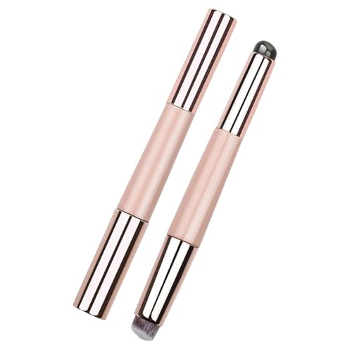 Seyrnicay Silikon-Make-up-Pinsel, tragbarer runder Kopf, Lippenölpinsel – Mehrzweck-Silikon-Lippenölpinsel mit Deckel, Doppelkopf-Make-up-Applikator für Concealer, Lidschatten, Lipgloss Seyrnicay Silikon-Make-up-Pinsel, tragbarer runder Kopf, Lippenölpinsel – Mehrzweck-Silikon-Lippenölpinsel mit Deckel, Doppelkopf-Make-up-Applikator für Concealer, Lidschatten, Lipgloss von Seyrnicay