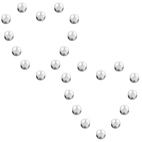 24 Sets Hochzeitsschleier Gewichte Magnetische Perlen - 1 cm Brautschleier Gewichte Magnetische doppelseitige künstliche Perlen für Braut, Weiss/opulenter Garten, Einheitsgröße 24 Sets Hochzeitsschleier Gewichte Magnetische Perlen - 1 cm Brautschleier Gewichte Magnetische doppelseitige künstliche Perlen für Braut, Weiss/opulenter Garten, Einheitsgröße von Sfcddtlg