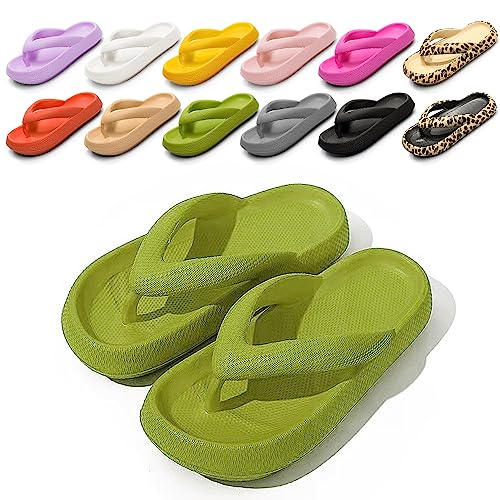 Sfit Damen Badeschuhe Sommer Flip Flops Strand Schlappen Outdoor Badeschlappen Hausschuhe Weichen Sandalen Zehentrenner Slippers,40/41EU von Sfit