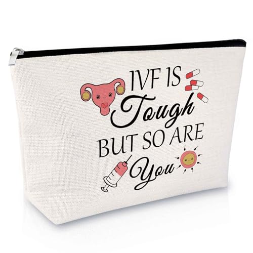 Sfodiary IVF-Geschenk für Frauen, IVF-Unterstützung, Geschenk, Make-up-Tasche, IVF-Ermutigungsgeschenk, inspirierendes Geschenk für Unfruchtbarkeit, IVF Gifts Make-up-Tasche, 1 Stück Sfodiary IVF-Geschenk für Frauen, IVF-Unterstützung, Geschenk, Make-up-Tasche, IVF-Ermutigungsgeschenk, inspirierendes Geschenk für Unfruchtbarkeit, IVF Gifts Make-up-Tasche, 1 Stück von Sfodiary