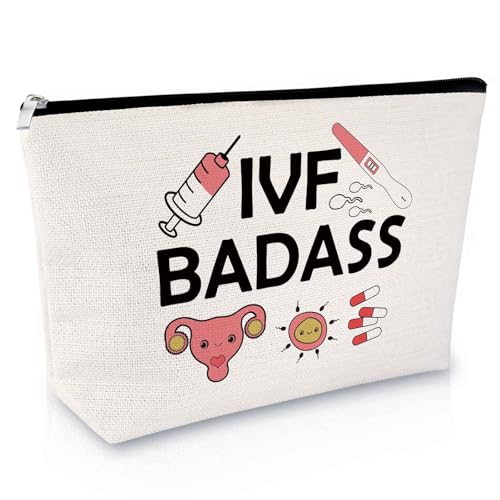 Sfodiary IVF-Geschenk für Frauen, IVF-Unterstützung, Geschenk, Make-up-Tasche, IVF-Ermutigungsgeschenk, inspirierendes Geschenk für Unfruchtbarkeit, IVF Gifts Make-up-Tasche, 2 Stück Sfodiary IVF-Geschenk für Frauen, IVF-Unterstützung, Geschenk, Make-up-Tasche, IVF-Ermutigungsgeschenk, inspirierendes Geschenk für Unfruchtbarkeit, IVF Gifts Make-up-Tasche, 2 Stück von Sfodiary