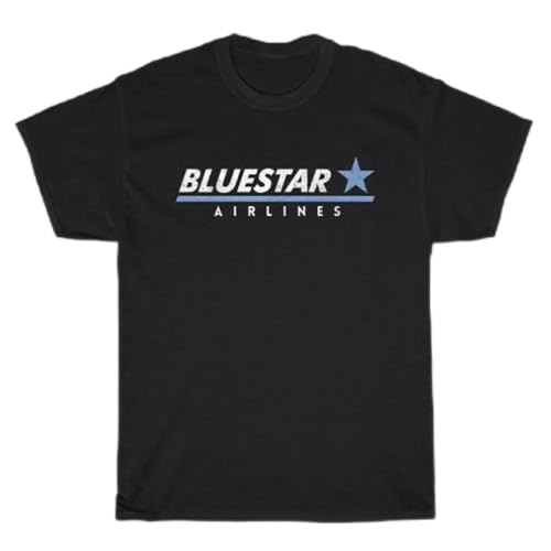Bluestar Airlines Airways Men's Black T-Shirt Size S to 3XL Black M von SftrDFsiu