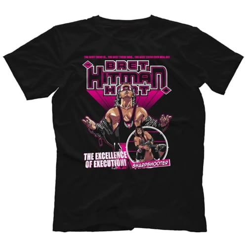 Bret The Hitman Hart - Sharpshooter T-Shirt Black XL von SftrDFsiu