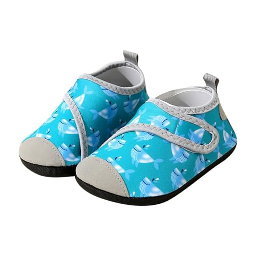 Sfwqoifou Badeschuhe mädchen, Badeschuhe Kinder Wasserschuhe Atmungsaktiv Pool Surfschuhe Aquaschuhe Baby Leicht Neoprenschuhe Jungen Mädchen Barfußschuhe Sommer Strandschuhe, Hellblau, 32 von Sfwqoifou