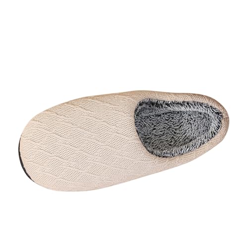 Sfwqoifou Hausschuhe Damen Pantoffeln Filz, Pantoffeln Damen Herren Warm Plüsch Bequeme Slippers Hausschuhe Winter Unisex Filzpantoffeln Weiche Leichte Winterschuhe rutschfeste, Weiß, 45 von Sfwqoifou