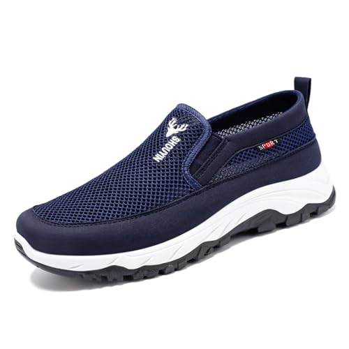 Sfwqoifou Sneaker Herren 43 Schuhe, Sneaker Herren Slip on Ohne Schnuersenkel Straßenlaufschuhe Walkingschuhe Leichtgewichts Atmungsaktiv Sommerschuhe Turnschuhe Laufschuhe Outdoor Sneake, Blau, 43 Sfwqoifou Sneaker Herren 43 Schuhe, Sneaker Herren Slip on Ohne Schnuersenkel Straßenlaufschuhe Walkingschuhe Leichtgewichts Atmungsaktiv Sommerschuhe Turnschuhe Laufschuhe Outdoor Sneake, Blau, 43 von Sfwqoifou