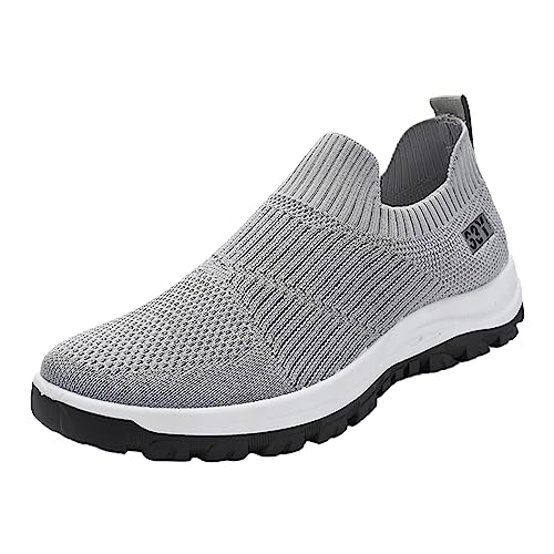 Sfwqoifou Sneaker Herren 45, Sommerschuhe Herren Mesh Slip on Atmungsaktiv Turnschuhe Alltag Fitness Joggingschuhe Walkingschuhe Bequem Straßenlaufschuhe Minimalistisches Sportschuhe, Grey, 40 Sfwqoifou Sneaker Herren 45, Sommerschuhe Herren Mesh Slip on Atmungsaktiv Turnschuhe Alltag Fitness Joggingschuhe Walkingschuhe Bequem Straßenlaufschuhe Minimalistisches Sportschuhe, Grey, 40 von Sfwqoifou