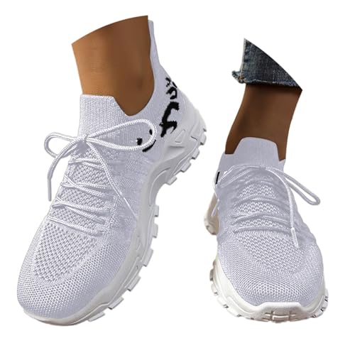Sfwqoifou Sportschuhe Damen schwarz, Sportschuhe Damen Atmungsaktiv Mesh Walkingschuhe Freizeitschuhe Sommer Unisex Sneaker Turnschuhe Gym Laufschuhe Schnürung, Weiß, 37 Sfwqoifou Sportschuhe Damen schwarz, Sportschuhe Damen Atmungsaktiv Mesh Walkingschuhe Freizeitschuhe Sommer Unisex Sneaker Turnschuhe Gym Laufschuhe Schnürung, Weiß, 37 von Sfwqoifou