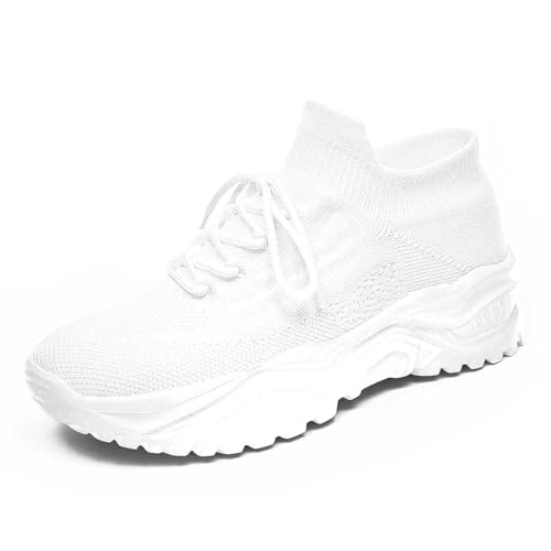 Sfwqoifou Sportschuhe Damen schwarz weiß, Volleyball Schuhe Damen Atmungsaktiv Sommer Freizeitschuhe Laufschuhe Bequeme Gym Sneaker Turnschuhe Mesh Straßenlaufschuhe Leichte Sportschuhe, Weiß, 44 Sfwqoifou Sportschuhe Damen schwarz weiß, Volleyball Schuhe Damen Atmungsaktiv Sommer Freizeitschuhe Laufschuhe Bequeme Gym Sneaker Turnschuhe Mesh Straßenlaufschuhe Leichte Sportschuhe, Weiß, 44 von Sfwqoifou